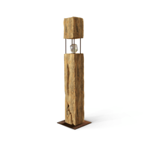 Lampa z drewna
